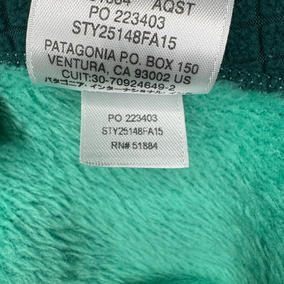 Patagonia R2 Regulator Fleece Jacket M PolarTec Aqua Stone 25148 - Picture 14 of 14